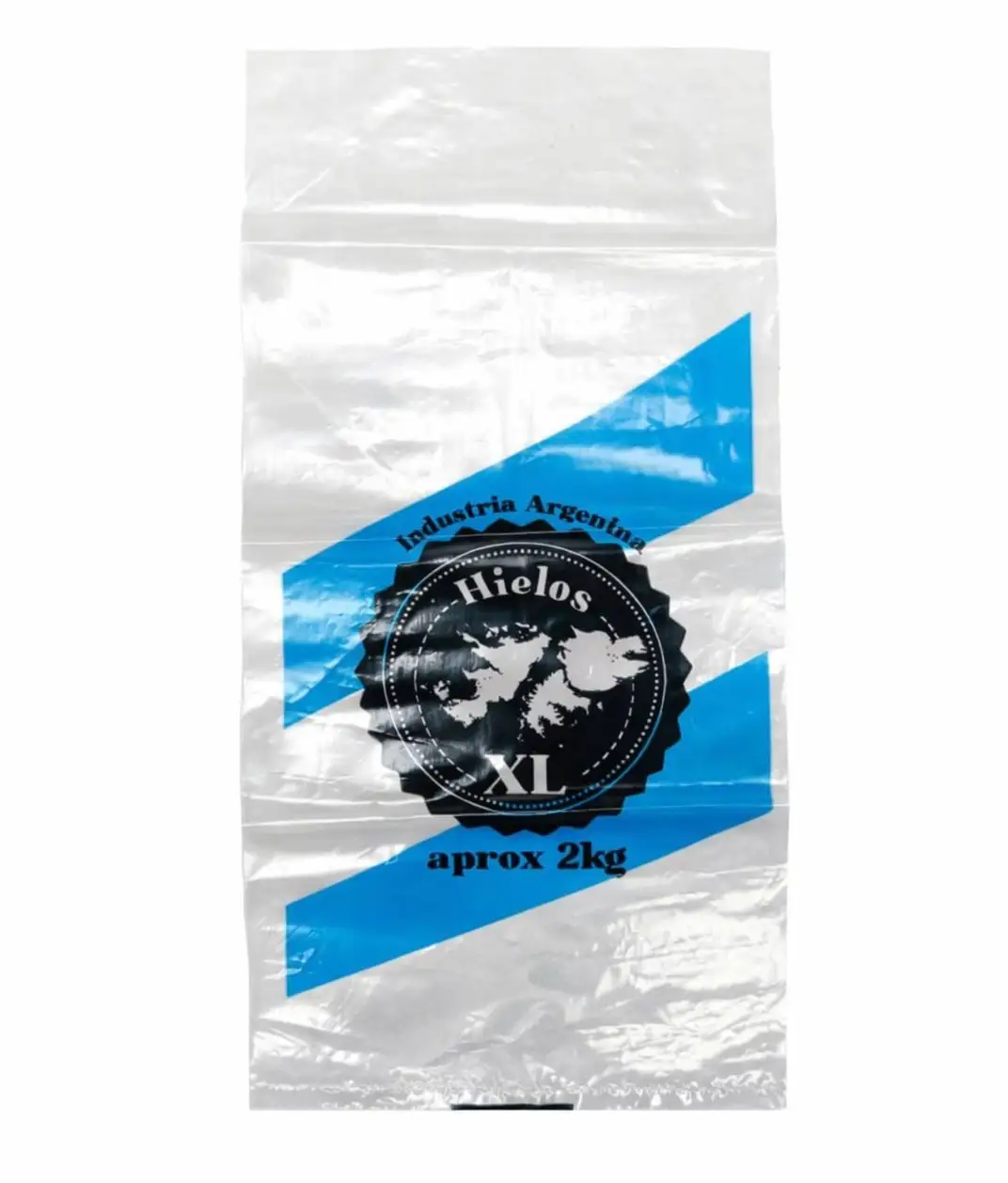 Bolsas para hielo personalizadas por mayor Hielos XL 2kg con logo